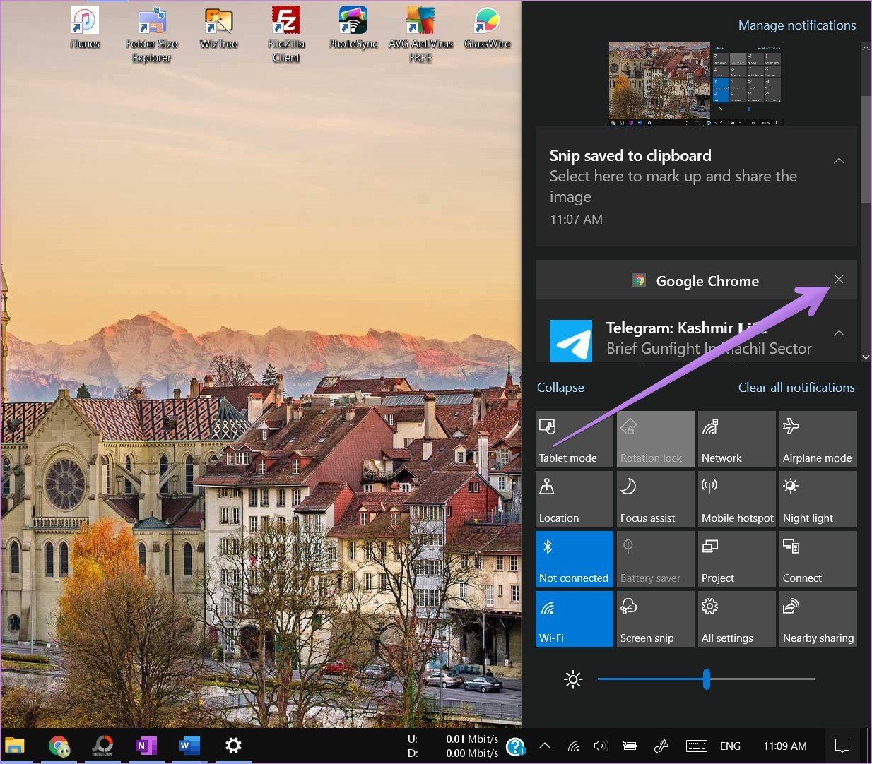 Windows 10 what is action center 12