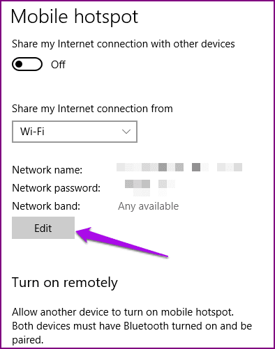 Windows Laptop Not Connecting Android Hotspot Settings Network Internet Mobile Hotspot Edit