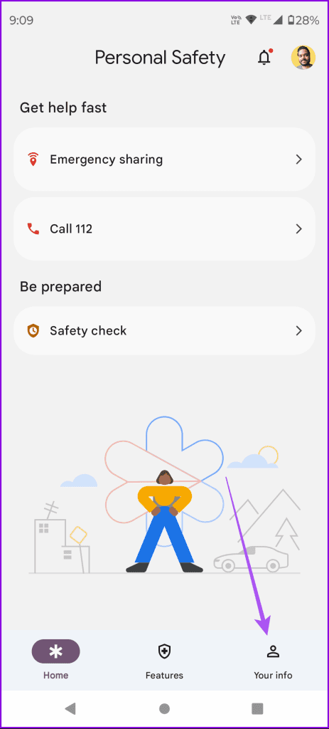 your info personal safety android