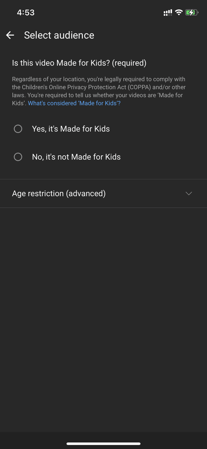Youtube adult filter