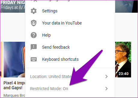 Youtube Restricted Mode