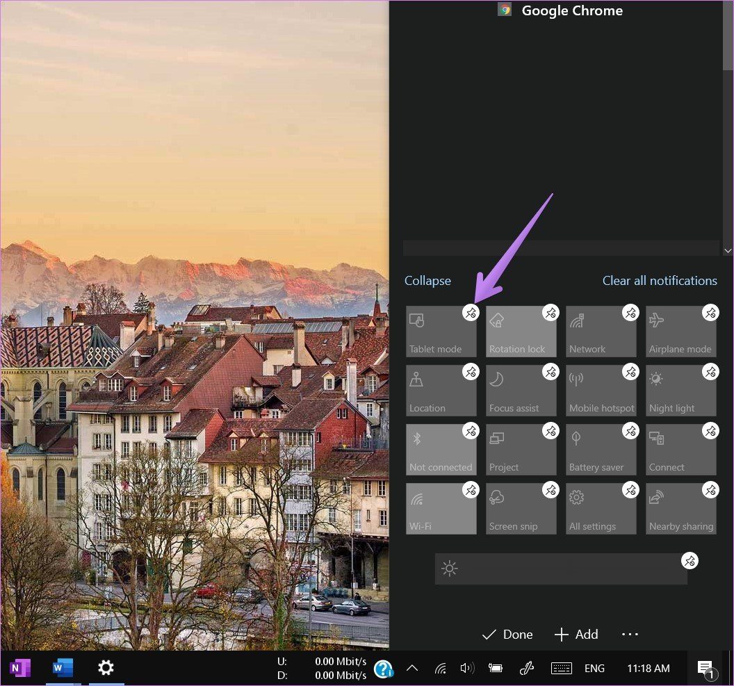 Windows 10 what is action center 15